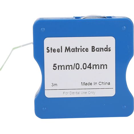Bandes en acier inoxydable 5mm/6mm/7mm pour dentisterie - Rouleaux de matrices dentaires (1/5)