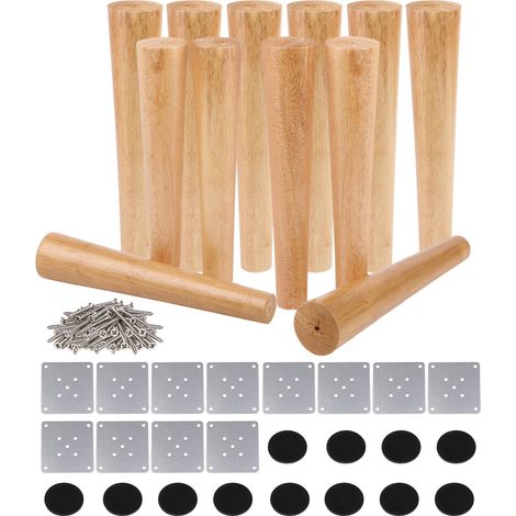 Ensemble de meubles en bois de 12 pièces avec plaques de fer, 11,81 pouces, capacité de charge [kg]. (1/5)