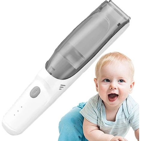 Tondeuse à cheveux électrique pour enfants, tondeuse enfants sans fil ultra silencieux étanche faible bruit, coupe puissante et sûre pe Blanc - (1/5)