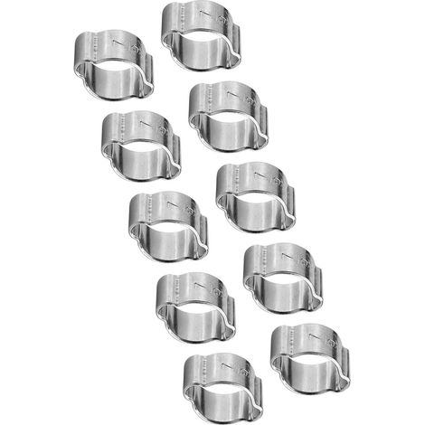 Verkauf von 10 Doppelohrenpastillen aus weißem Zink (1/5)