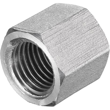 Bouchon Hexagonal Raccord Femelle NPT 1/4" Ton Argenté (1/5)