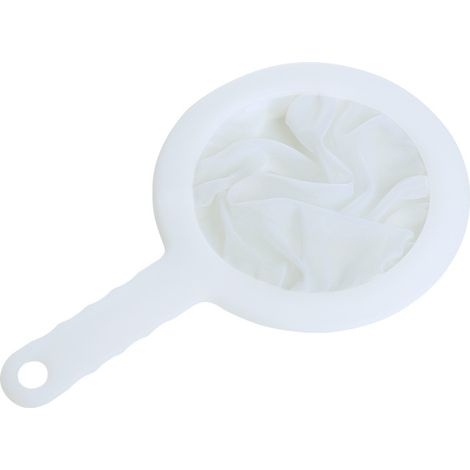 Sojabohnenfilter – Ultrafein für den Hausgebrauch – Auslaufsicheres Sieb für Babynahrung – Trennfilter – Schlammauffangbehälter – Küchenlöffel – 200 Mesh + 400 Mesh (2er-Pack)