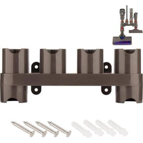Support mural pour aspirateur sans fil Dyson V15 V7 V8 V10 V11 SV10 SV11, station d'accueil, organisateur, brosses, accessoire de rangement (6 prises de rangement) (1/3)