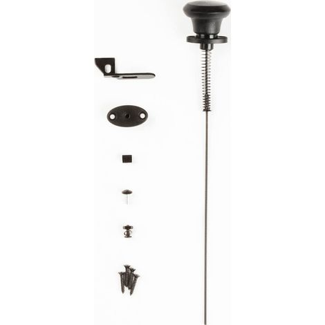 Poignée de câble pour loquet de portail, 101,6 cm, noir (1/3)