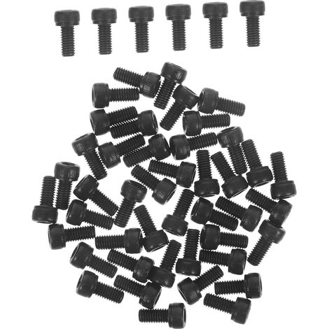 50 piezas de tornillos M510 con cabeza hexagonal, tornillos de sujeción, tornillos de repuesto, 1,50,80,8 cm (1/5)