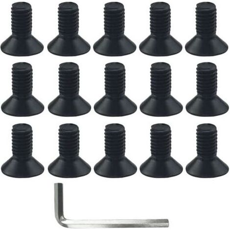 de Tondeuse en Aluminium de Tondeuse en Nylon vis de Tondeuse à Gazon de Tondeuse à Gazon Pinceau Fixation du Couteau avec 1 clé (1/5)
