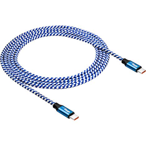 Akyga AK-USB-38 USB-C-Kabel, geflochtenes USB-Kabel, 100 W, E-Mark PD QC, 1,8 m, 480 Mbit/s (1/3)