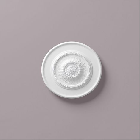 Rosetón NMC R10 ARSTYL Noel Marquet Elemento decorativo diseño atemporal clásico blanco diámetro 60 cm (1/3)
