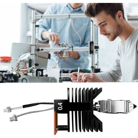 Hotend – Kit de remplacement pour imprimante 3D Snapmaker U1, extrudeuse avec buse de chaussette en Silicone, tapis de déversement, 0.4mm, 2 pièces (1/5)