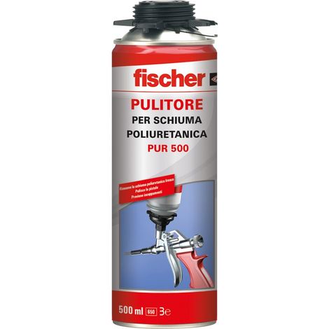 Pulitore per schiuma poliuretanica 500ml PUR 500 Fischer 00009286