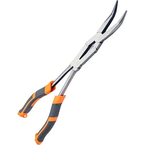 Lot de pinces professionnelles à double joint en acier de 33 cm avec plusieurs angles pour diverses tâches (1/4)