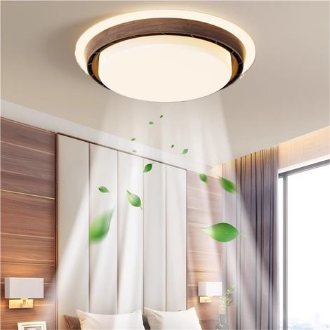 Ventilateur de plafond sans pales à LED (3 températures de couleur) avec télécommande — 6 vitesses de ventilation (1/5)