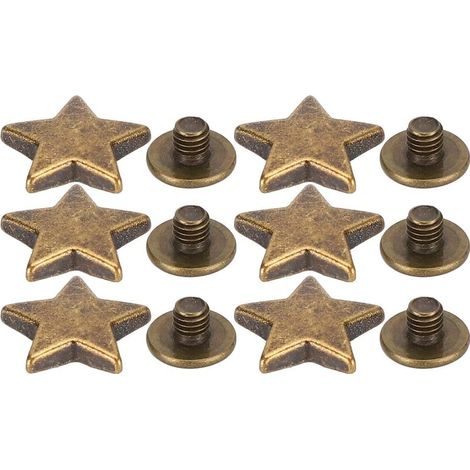 jeux de rivets en forme d étoile vis plates en alliage de