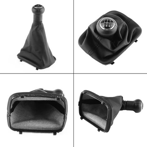 Pomello del cambio a 5 marce con rivestimento in pelle sintetica per Audi A6 C5 A4 B5 A8 D2 1998-2000 (1/5)