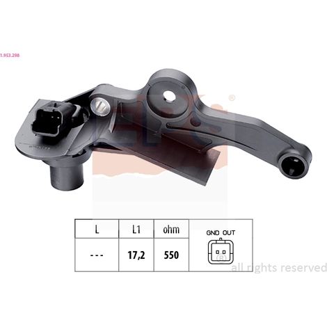 Capteur d'angle, vilebrequin EPS 1.953.298 CITROËN 137376 1920 AW 96 399 998 80