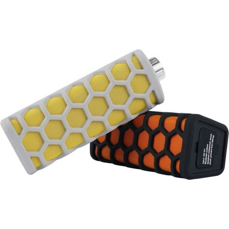 Trade Shop - Tragbarer externer wasserdichter Lautsprecherhaken Bluetooth AUX MP3 Smartphone -