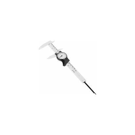 Pied À Coulisse, Outil de Règle de Mesure Roofessional de Règle de Calibre de Vernier En Plastique de Cadran de 150Mm Pour La Mesure(Impérial) (1/5)