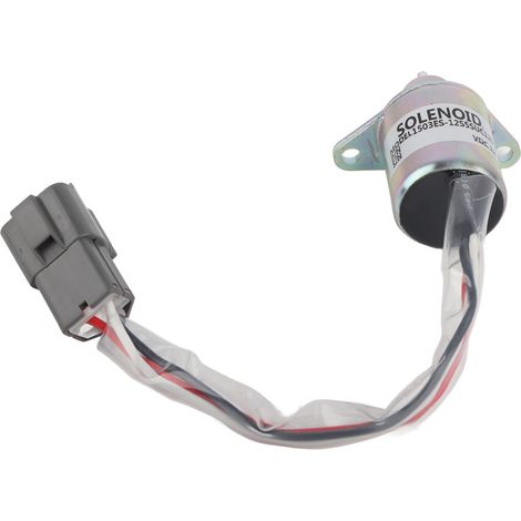 Ortviai Électrovanne d'arrêt carburant 1503ES-12S5SUC12S 12 V, coque en fer pour moteur excavatrice Yanmar et Komatsu (1/5)