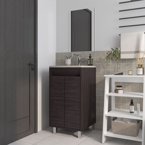 Gabinetto da bagno Brady 45 cm + specchio Bologna (1/3)