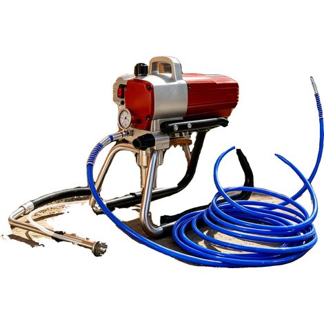 Pulvérisateur de peinture sans air, 1800W de puissance, 220V de tension, débit de 1,8L/min, longueur de tuyau de 9m, modèle de buse 517 (1/5)