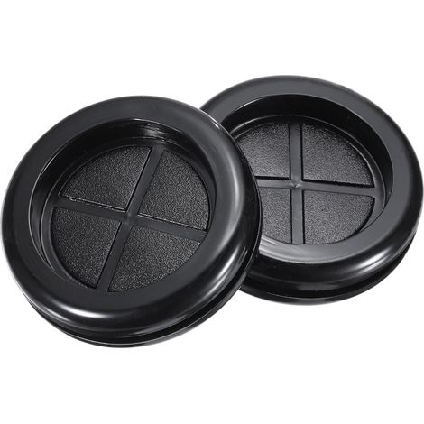 Passe-Fil en Caoutchouc Rond à Montage Double Face Diamètre 35 mm, Diamètre Intérieur 30 mm, pour la Protection des Fils, Lot de 10 Pièces (1/5)