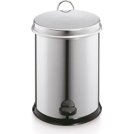 BELTRAN 30002 COMPLEMENTOS Cubo Metálico Con Pedal, 5Litros Inox - ref: 064-30002