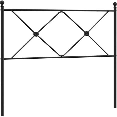 Maison Exclusive - Testiera di Ricambio in Metallo Nero 107 cm (1/5)