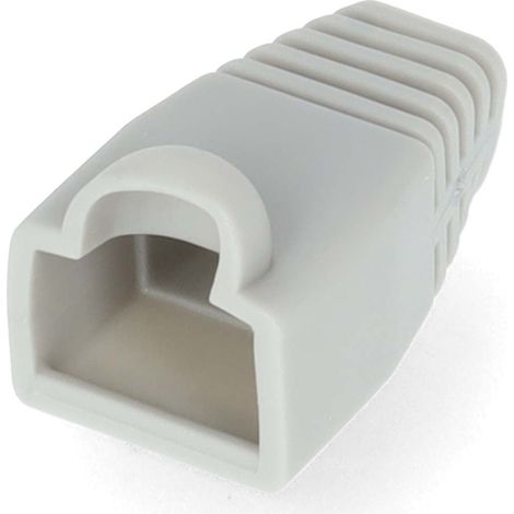 Stivale antistrappo rj45 pvc grigio scatola 10 pz