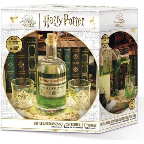 Set botellas y vasos harry potter