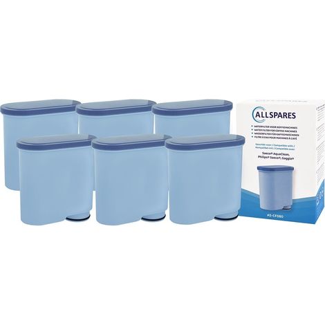 Filtro de agua AllSpares (6 unidades) para cafeteras compatibles con Philips/Saeco AquaClean CA6903/22 / CA6903/10 (1/5)