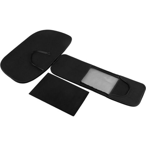 Siège auto pour chien, siège rehausseur portable et confortable pour console centrale, avec sangles et coussin, pour SUV, noir (1/5)