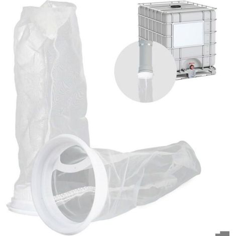 2 Pièces Filtre IBC en Nylon pour Cuve, 25cm Couvercle et Réservoir d'Eau de Pluie - Lavable et Remplaçable 200 mesh (1/5)