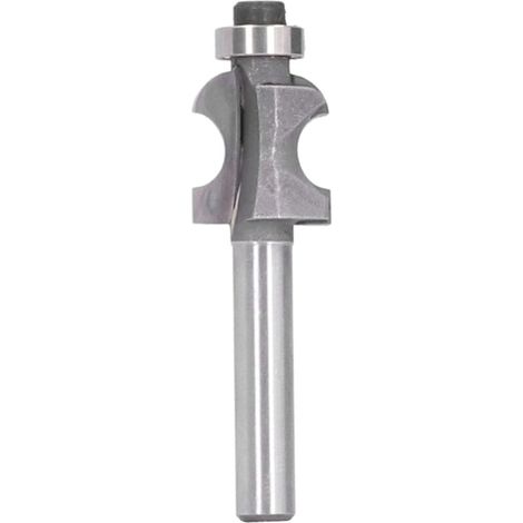 Fraise de défonceuse 1/4 x 1/4 pour bois, outil de coupe argenté pour travail du bois (1/5)