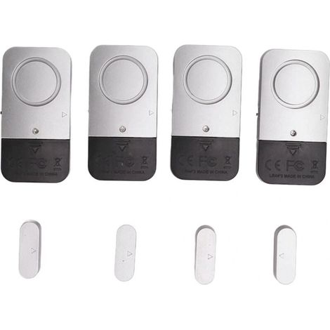Alarme de porte de sécurité, alarme de porte fenêtre 120db 4 ensembles pour hôtel (1/4)
