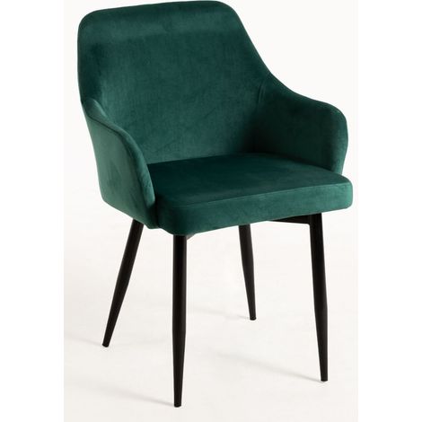 Sillas Comedor - Silla Puan Terciopelo - Verde