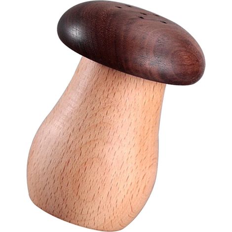 Porte-cure-dents Champignon en Bois, Boîte à Cure-dents Décorative de Table, Rangement pour Restaurant Maison (1/5)