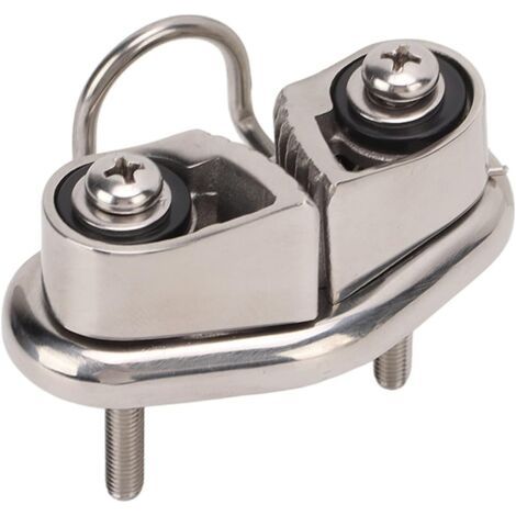Taquet à Came, Taquet à Came de Bateau avec Fil Leading Ring Voilier Pilates Equipment Remplacement Poli Miroir en Acier Inoxydable 316 pour Corde de 10 Mm