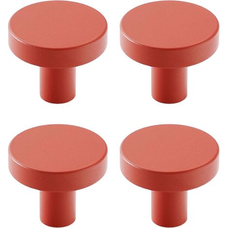 Poignée décorative de meuble moderne en alliage d'aluminium pour commode, bouton rond simple pour table de chevet, facile à installer. (1/5)