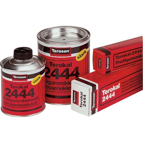 Reparación carrocería – Pegadura : adhesivo base caucho para el pegadura de los materiales porosos. de TEROKAL 2444 de 670g (por 12)