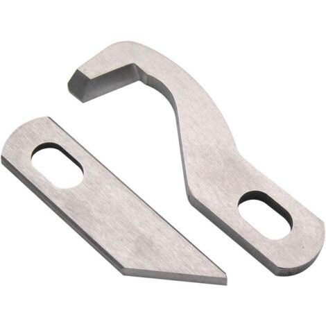 Ensemble de couteaux de surjeteuse supérieur et inférieur compatible avec/remplacement pour la marque Singer S14-78 Pfaff Brand Element 1450OL (1/5)