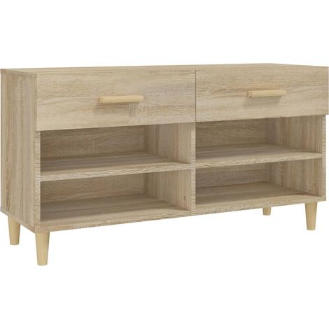 Maison Exclusive - Scarpiera Rovere Sonoma 102x35x55 cm in Legno Multistrato