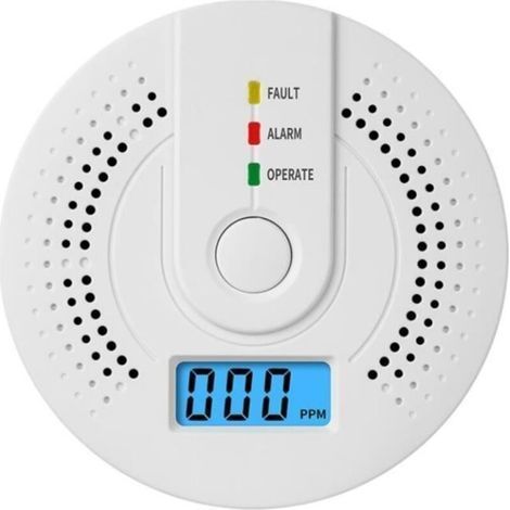 Carbon monoxide detector - PRUMYA - UL2034 - LED display - 85 dB alarm - Wall installation (1/4)