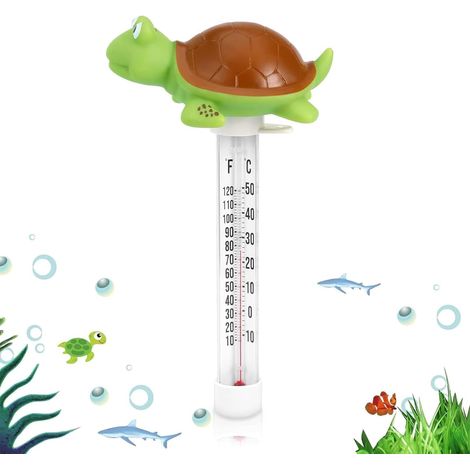 Thermomètre pour Piscine - Thermomètre pour Spa,Capteur Grand Écran Lecture Facile pour Aquariums Intérieur Extérieur (1/5)