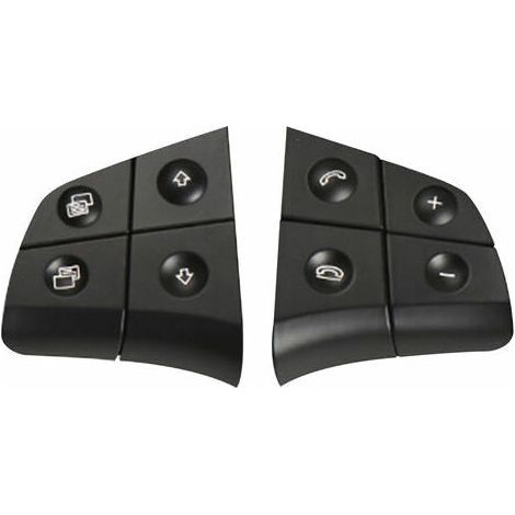 Botones de control de repuesto para volante de Mercedes-Benz Clase W164 W245 W251 ML GL BR, color negro, 4 botones. (1/5)