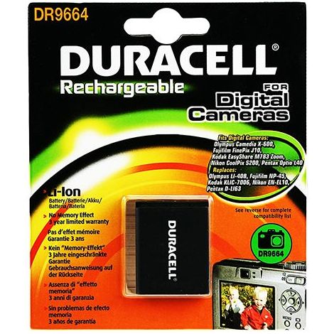 Duracell EN-EL10 Kamera-Akku ersetzt Original-Akku (Kamera) NP-45 3.7 V 630 mAh (1/4)