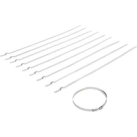 Jeu de 10 Colliers pour Soufflet d'Essieu 7 mm 50-120 mm - Acier Inoxydable - Fixation Robuste et Durable - D-Work