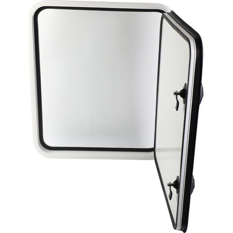 Porte de Bagages RV Rangement Carré en Aluminium Caoutchouc ASA Installation Facile Stockage pour Campeurs Camping-Cars (1/5)