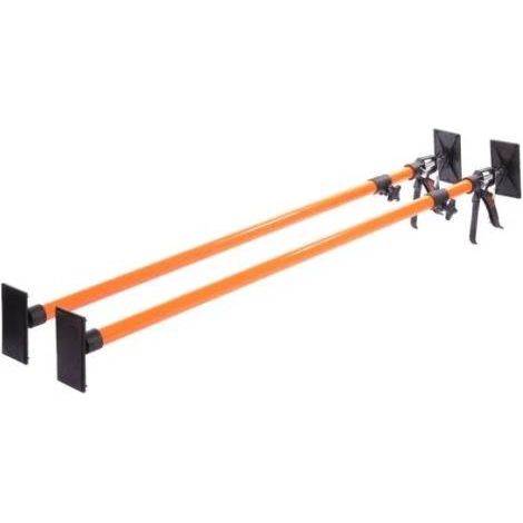 Vaunt Telescopic Drywall Support Bars Poles Twin Pack 1140 2895mm 30kg Max Load (1/7)