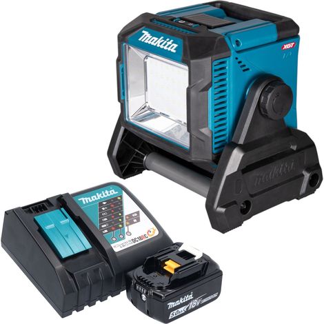 Makita ML 005 G RT1 Lampe de chantier sans fil 18 / 40 V max. 3.600 lm + 1x batterie 5,0 Ah + chargeur (1/5)