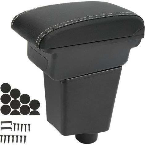 [French Days]Accoudoir Bote Console Rangement avec Ports USB Cuir Artificiel Fermeture Silencieuse Remplacement pour Captur Clio 4 (1/5)